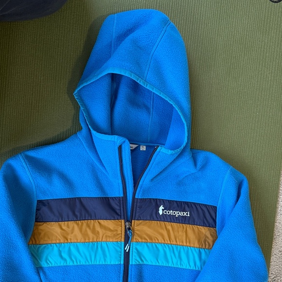 Cotopaxi Teca Fleece Hooded Full Zip Jacket XL Blue Colorblock - Picture 4 of 10